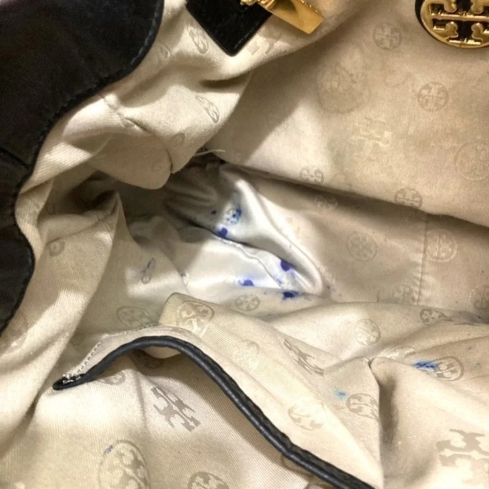 Tory Burch black leather shoulder bag